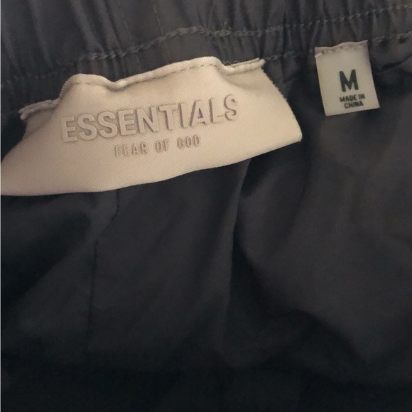 Essentials Fear of God Nylon Shorts Rubberized Logo Womens size Medium - Picture 5 of 6